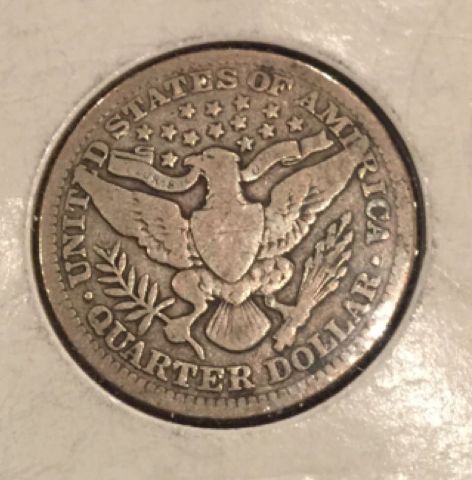 Barber Quarter Dollar  coin collectible - Main Image 2