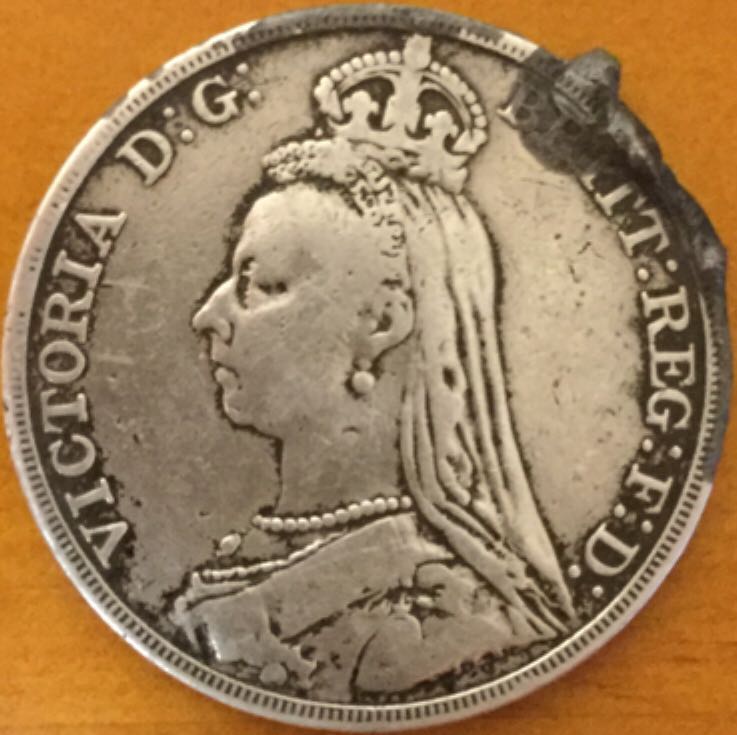 1890 Silver Crown  coin collectible - Main Image 2