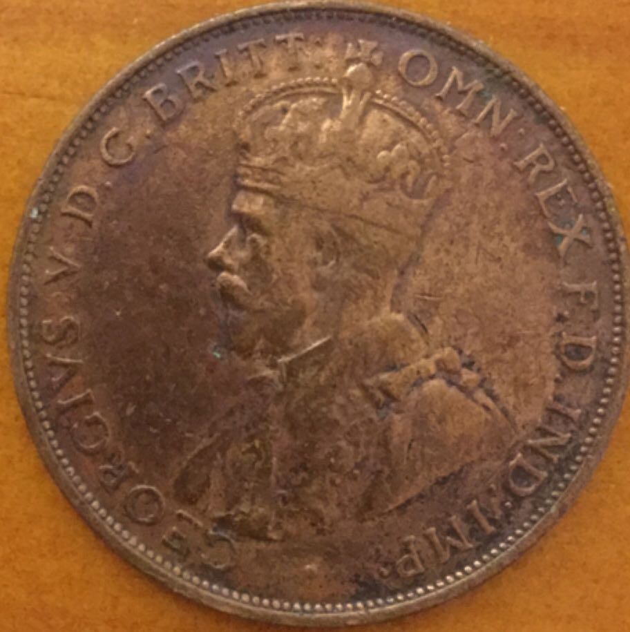 Australian 1934 One Penny  coin collectible - Main Image 2