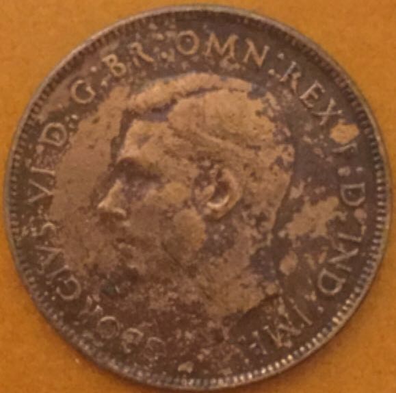 Australian 1947 One Penny  coin collectible - Main Image 2