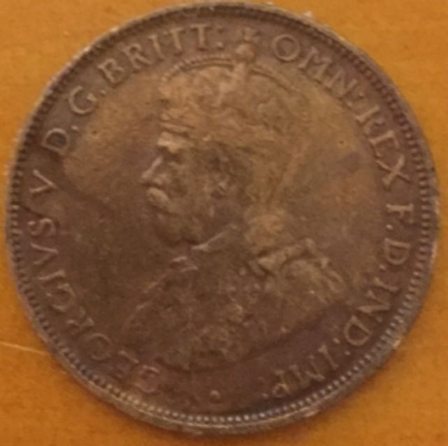 Australian 1916 Half Penny  coin collectible - Main Image 2
