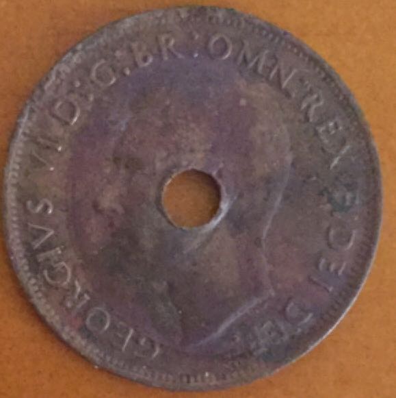 Australian 1949 One Penny Coin  coin collectible - Main Image 2