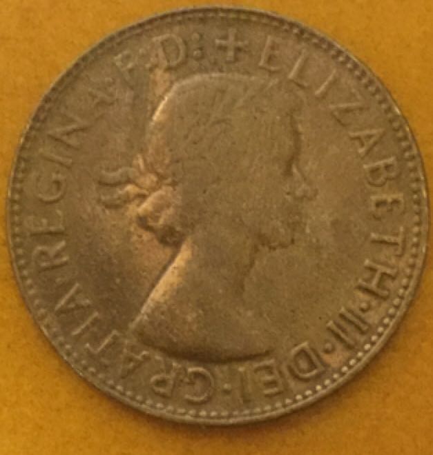 Australian 1960 One Penny Coin  coin collectible - Main Image 2