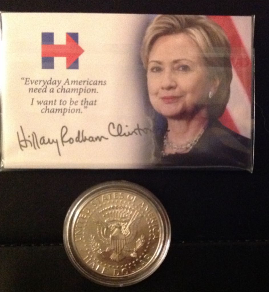 Hillary Rodham Clinton Half Dollar Collector Coin  coin collectible - Main Image 2