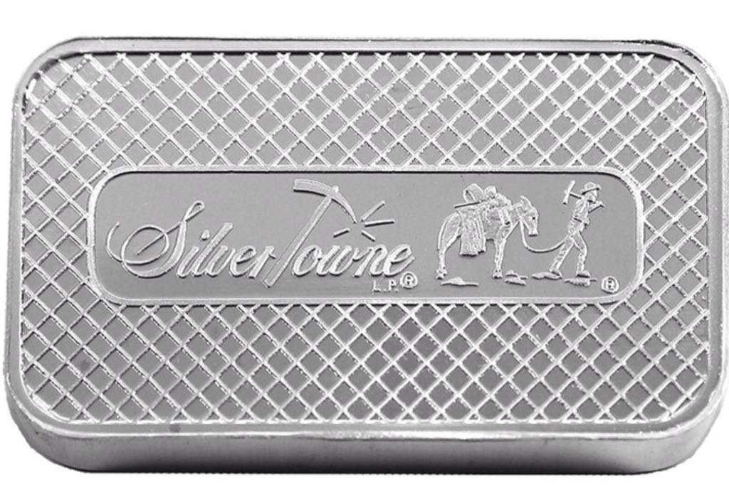 SilverTowne 1 Oz Eagle Bar  coin collectible - Main Image 2