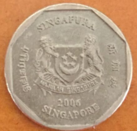 Singapore One Dollar Coin  coin collectible - Main Image 2