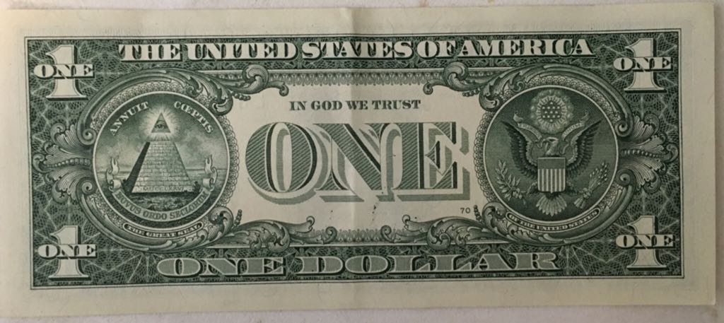 One Dollar Federal Reserve Note  coin collectible - Main Image 2