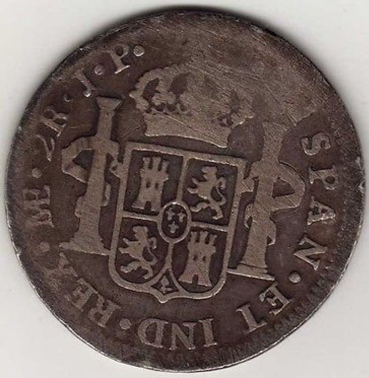 2 Reales Ferdin VII  coin collectible - Main Image 2
