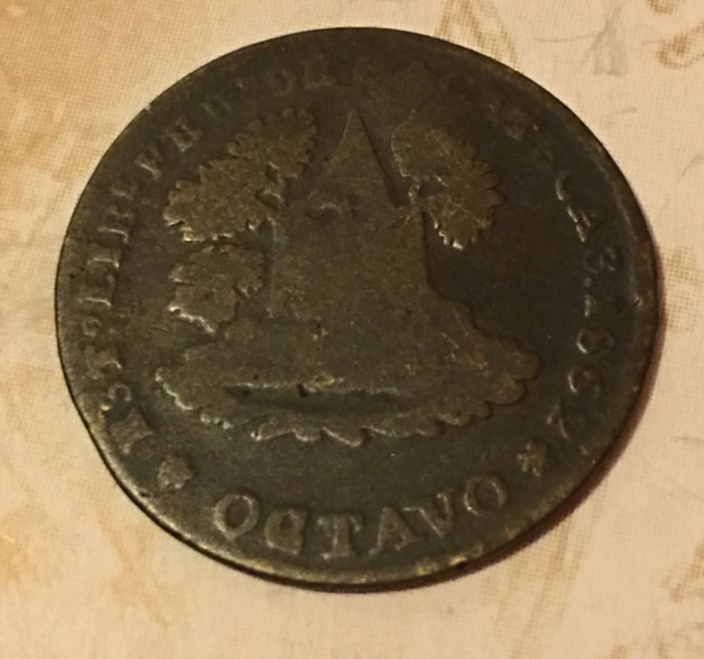 1/8 Real (un Octavo ) Zacatecas Cobre  coin collectible - Main Image 2