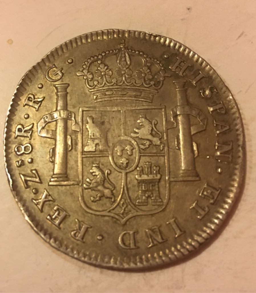 8 Reales Ferdin VII (zacatecas)  coin collectible - Main Image 2