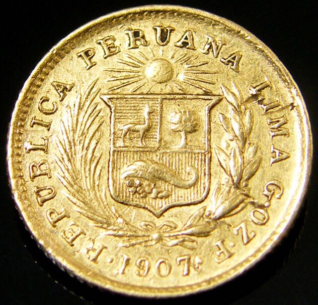 1/5 Libra Gold  coin collectible - Main Image 2