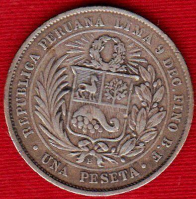 Una Peseta - Head of Ceres  coin collectible - Main Image 2