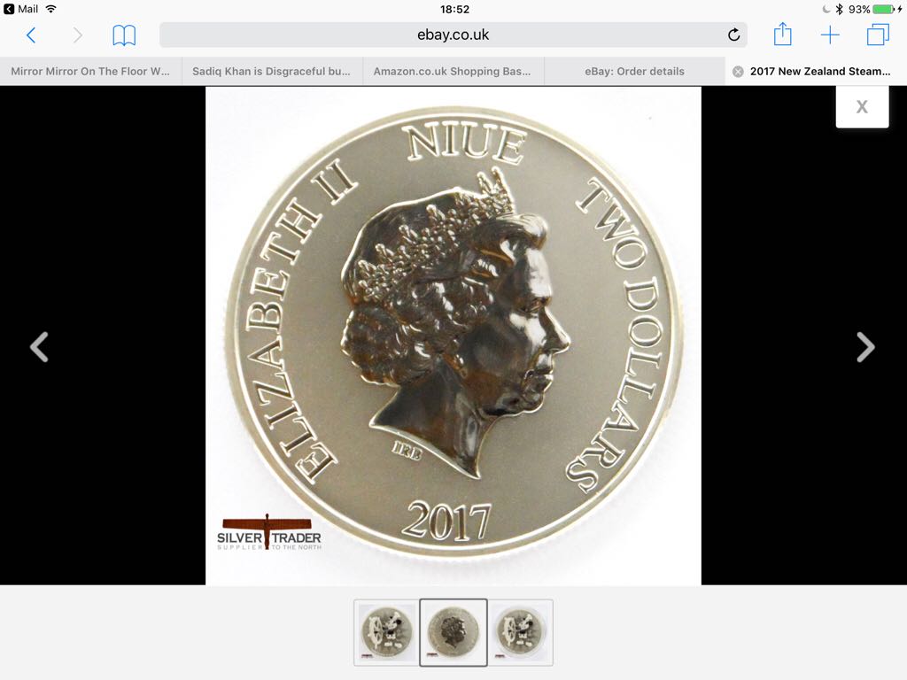 2017 Steam Boat Willie 1 Oz Silver Bullion Coin  coin collectible - Main Image 2