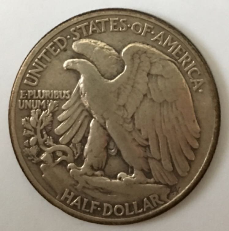 1944 Silver USA Liberty Walking Half Dollar  coin collectible - Main Image 2