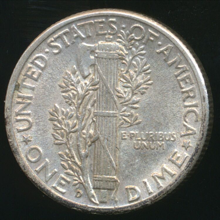 Mercury Dime D  coin collectible - Main Image 2