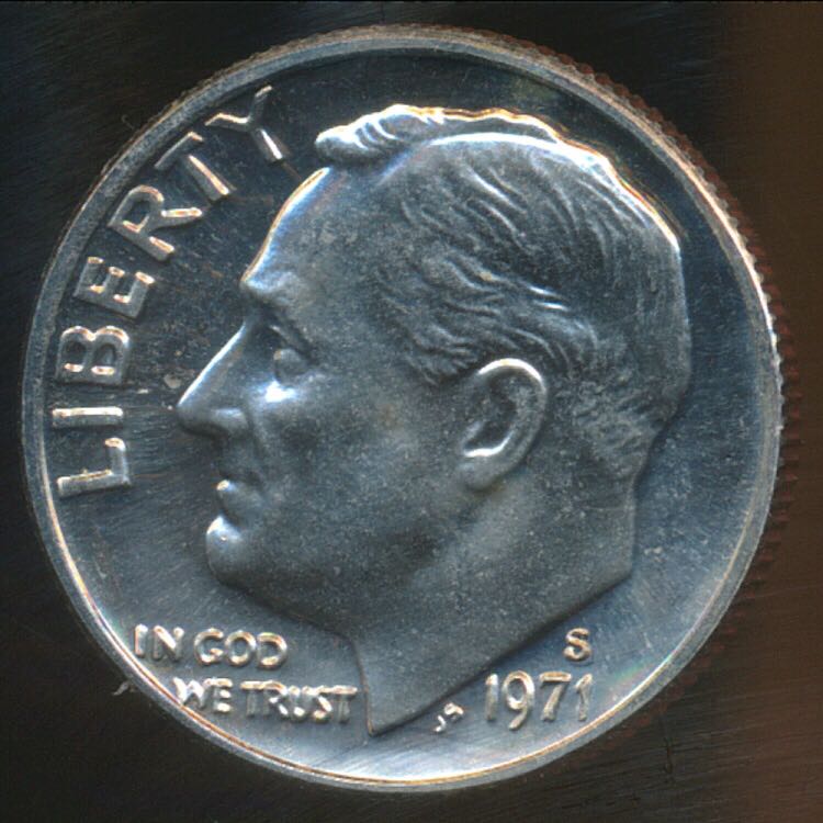 Roosevelt Dime S Proof coin collectible - Main Image 1