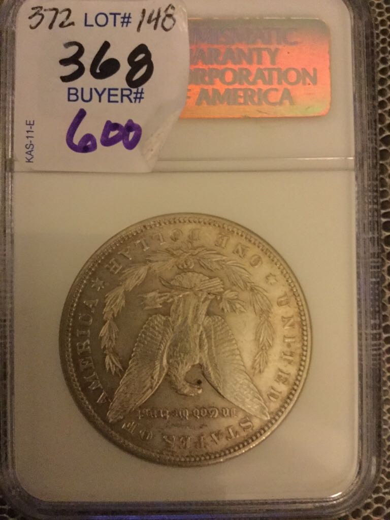1890 CC Morgan Dollar  coin collectible - Main Image 2