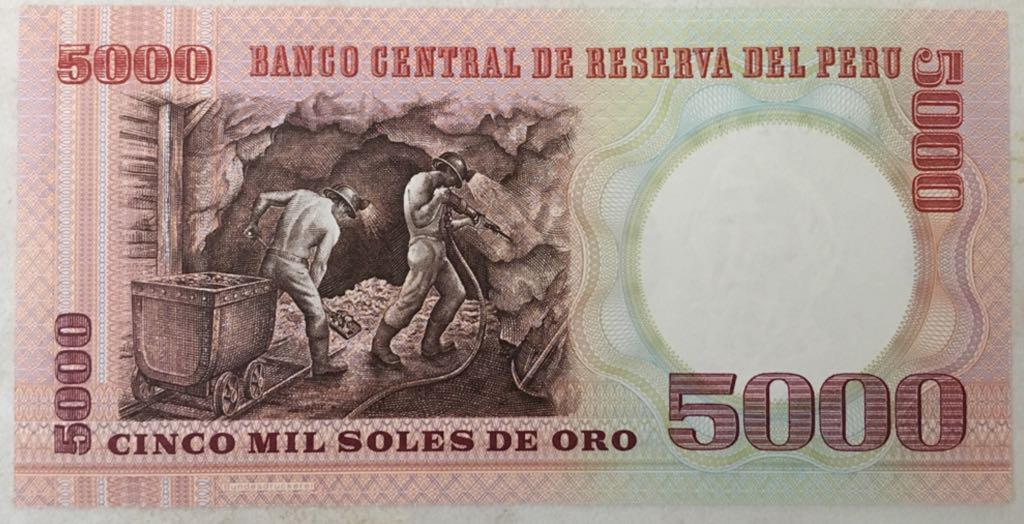 Cinco Mil Soles De Oro  coin collectible - Main Image 2