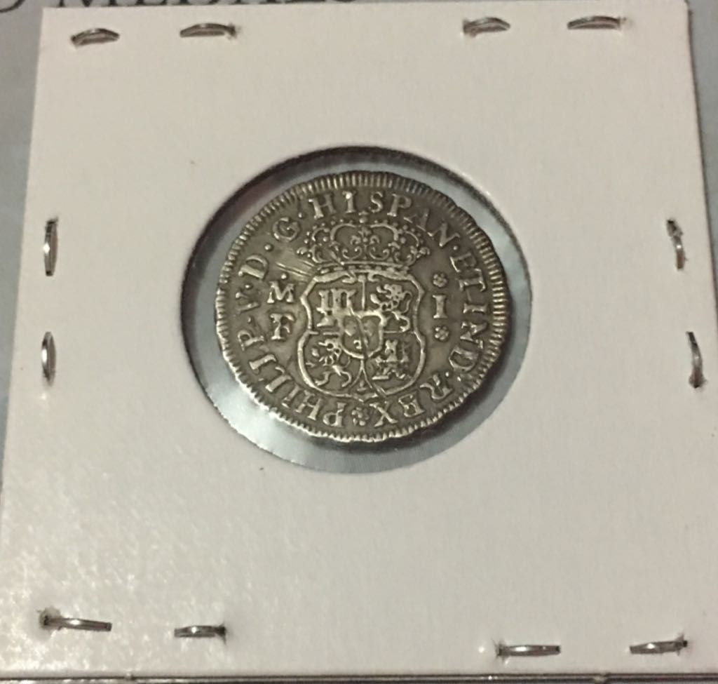 1 Real Columnario Philips V 1739 Mo MF  coin collectible - Main Image 2