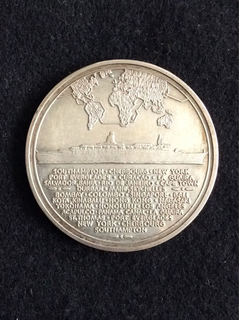 Cunard Queen Elizabeth 2 World Cruise  coin collectible - Main Image 2