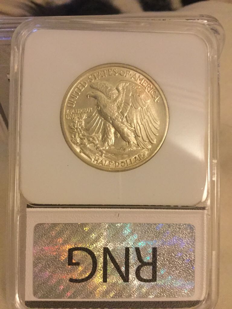 1933 S Walking Liberty Half Dollar  coin collectible - Main Image 2