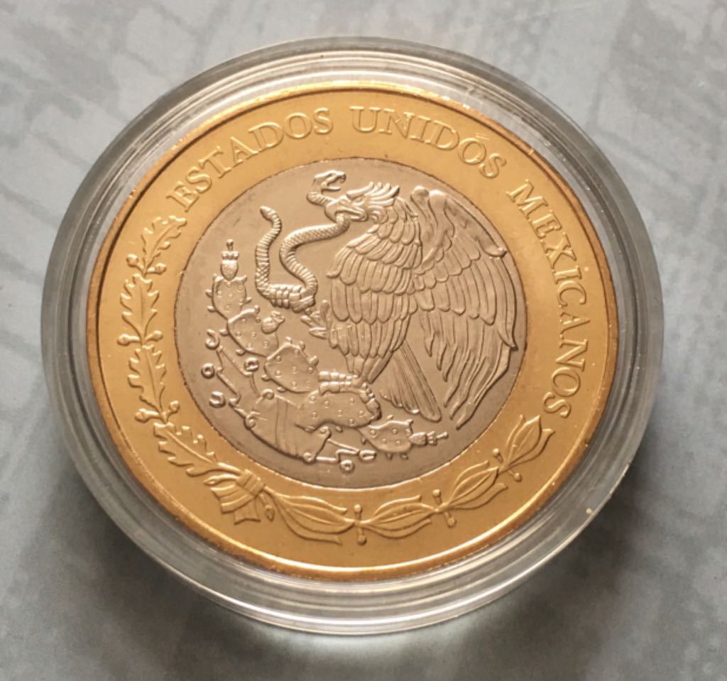 20 Pesos (100 Años De La Fuerza Aerea Mexicana)  coin collectible - Main Image 2