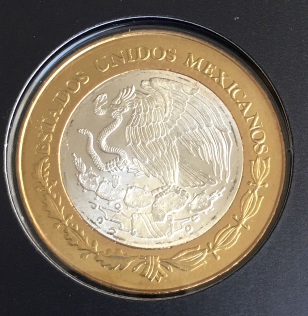 100 Pesos (80 Aniversario Banco De Mexico)  coin collectible - Main Image 2