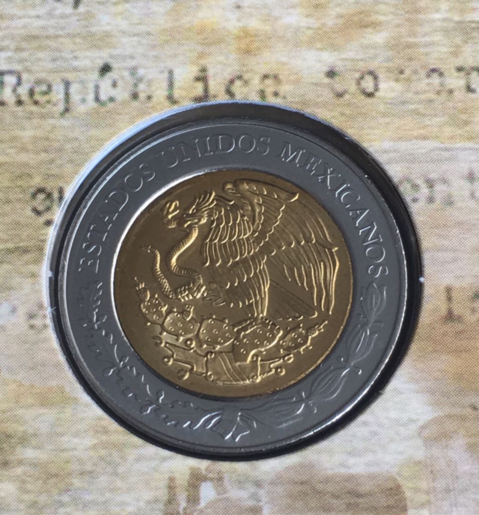 5 Pesos Revolucion ( Alvaro Obregon)  coin collectible - Main Image 2