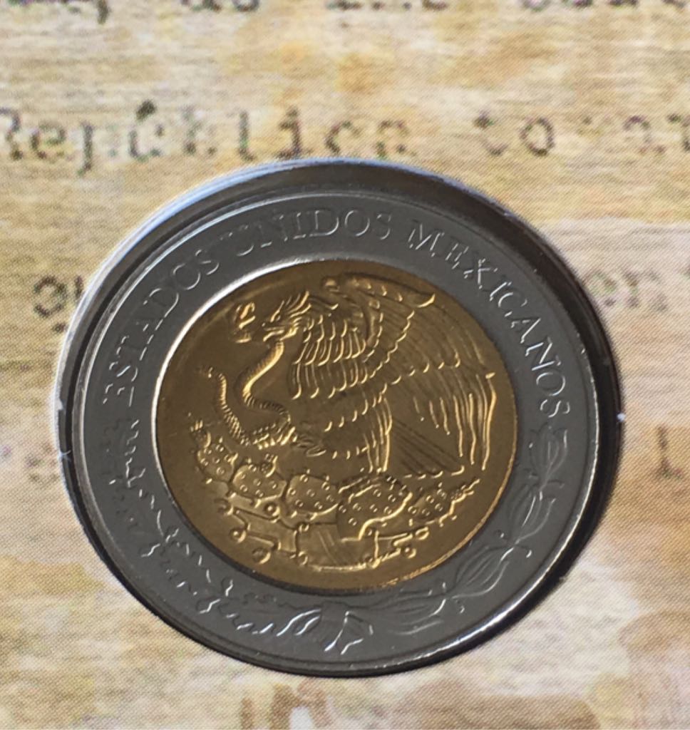 5 Pesos Revolucion ( Jose Vasconcelos)  coin collectible - Main Image 2