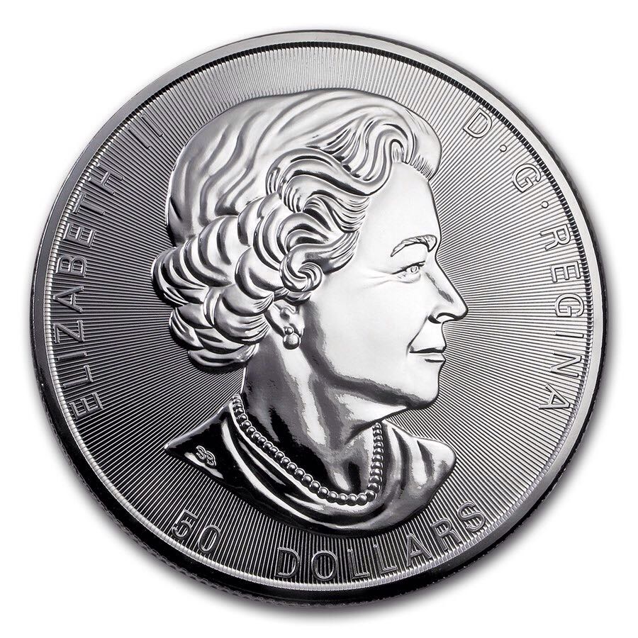Canada Magnificent Maple Leaves 10 Oz Silver $50 Coin  coin collectible - Main Image 2