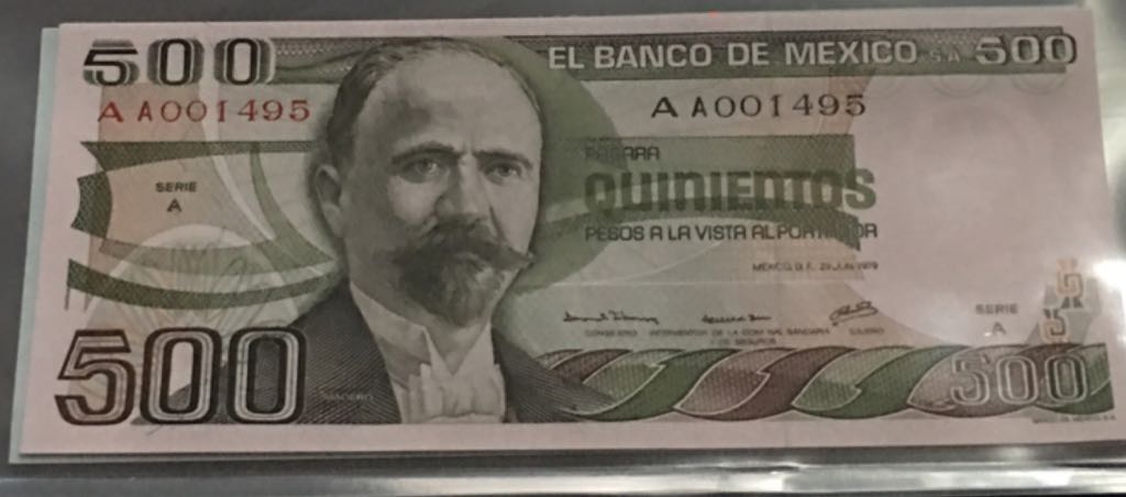 Billete De 500 Pesos Francisco I Madero  coin collectible - Main Image 1