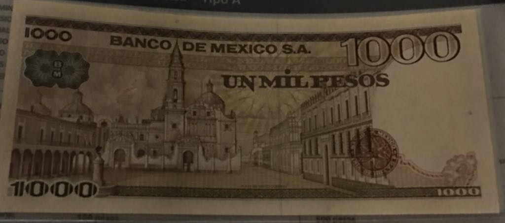 Billete De 1000 Pesos Sor Juana Ines De La Cruz  coin collectible - Main Image 2