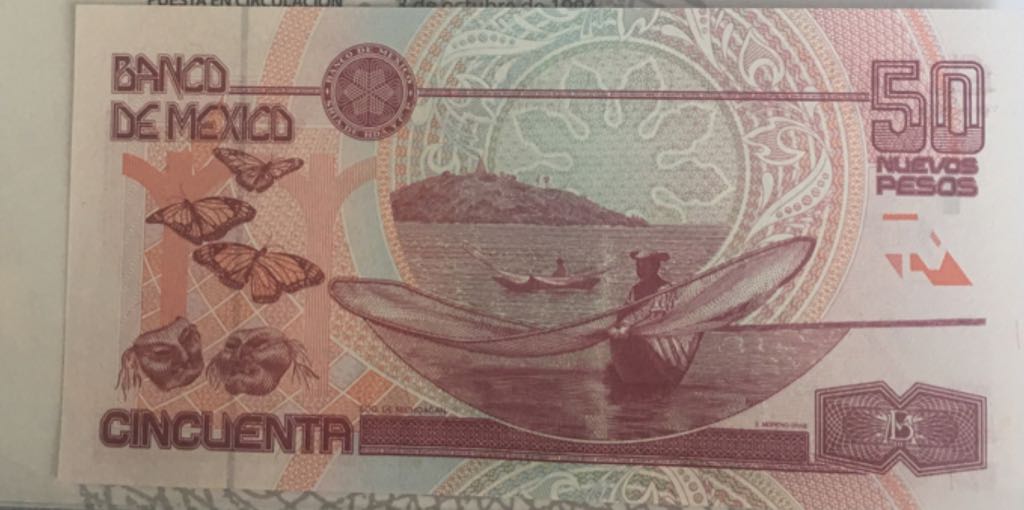 Billete De 50 Nuevos Pesos Jose Maria Morelos Y Pavon  coin collectible - Main Image 2