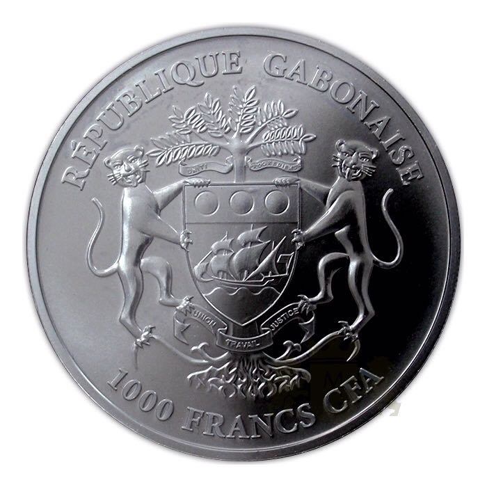 Gabon 1000 Francs Springbok  coin collectible - Main Image 2