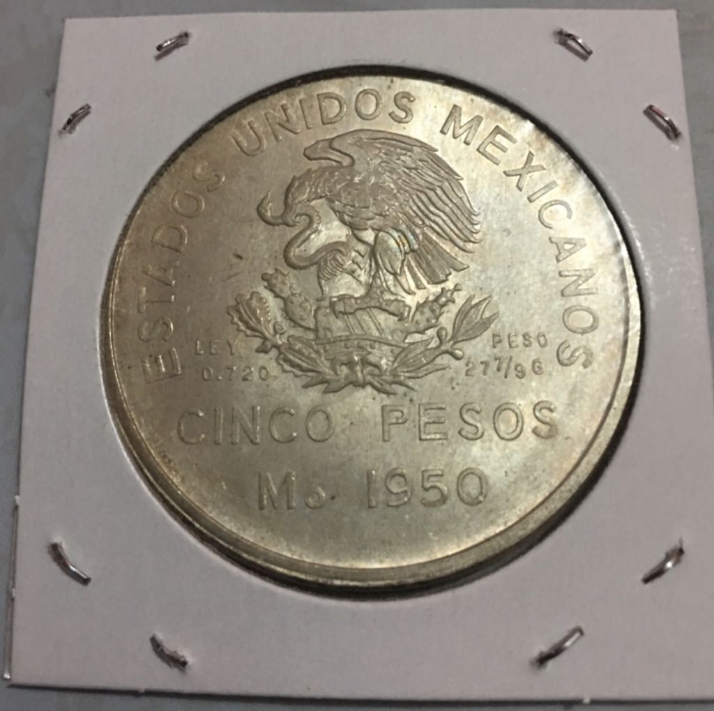 5 Pesos Ferrocaril  coin collectible - Main Image 2