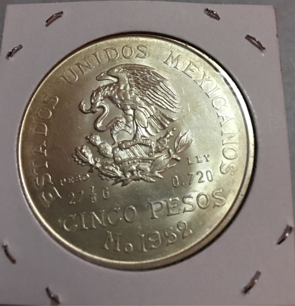 5 Pesos Hidalgo  coin collectible - Main Image 2