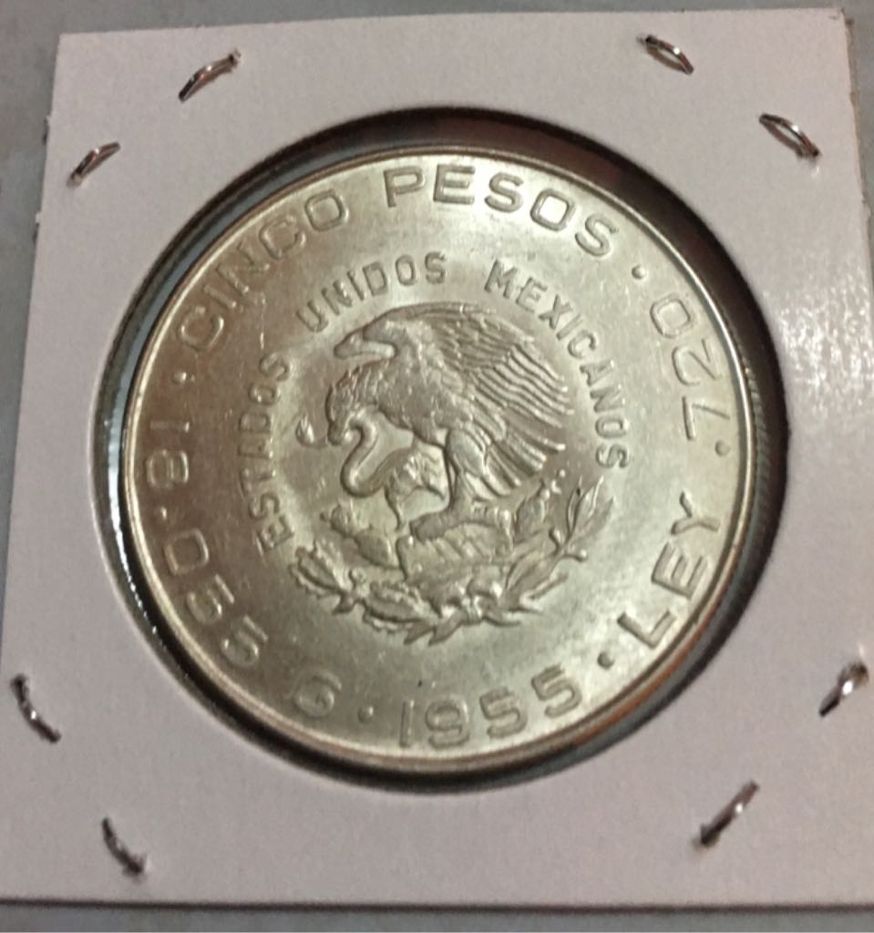 5 Pesos Hidalgo  coin collectible - Main Image 2