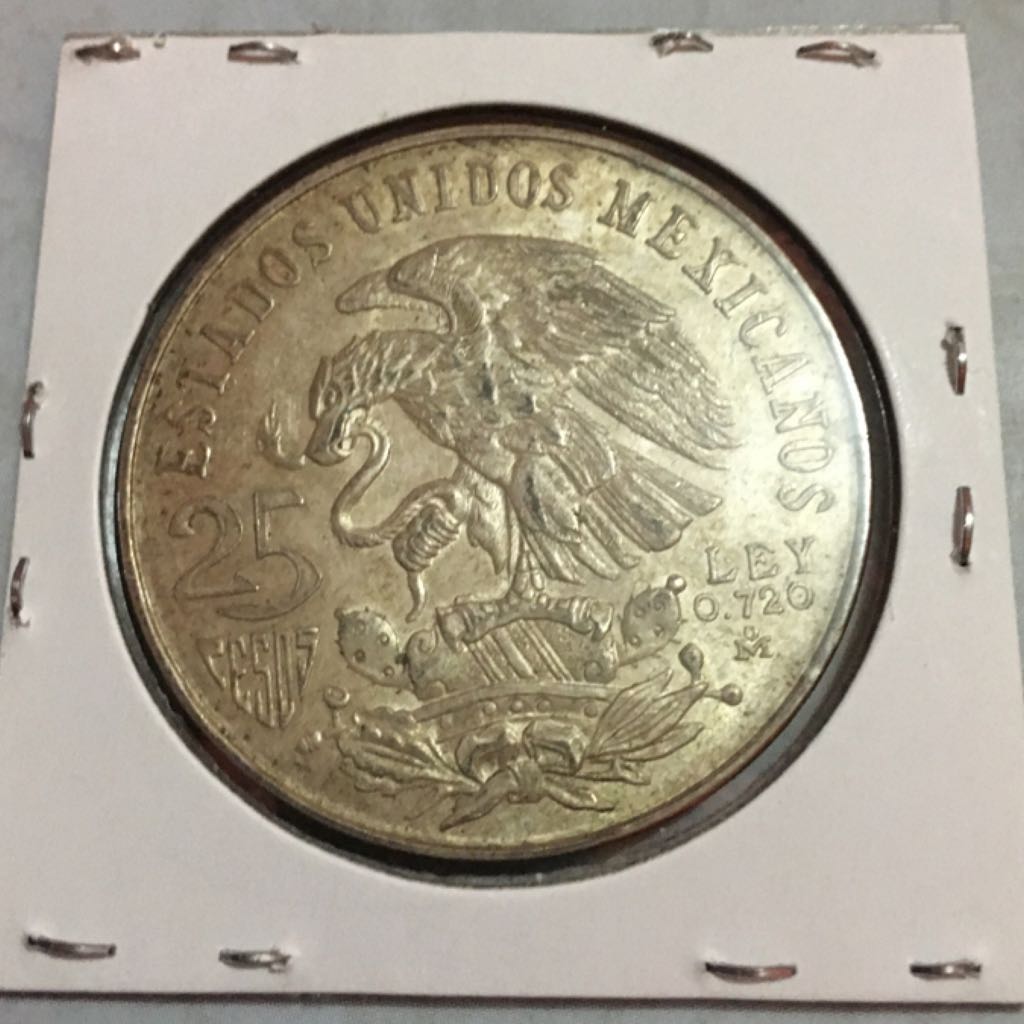 25 Pesos Olimpiadas Aros Lineales  coin collectible - Main Image 2