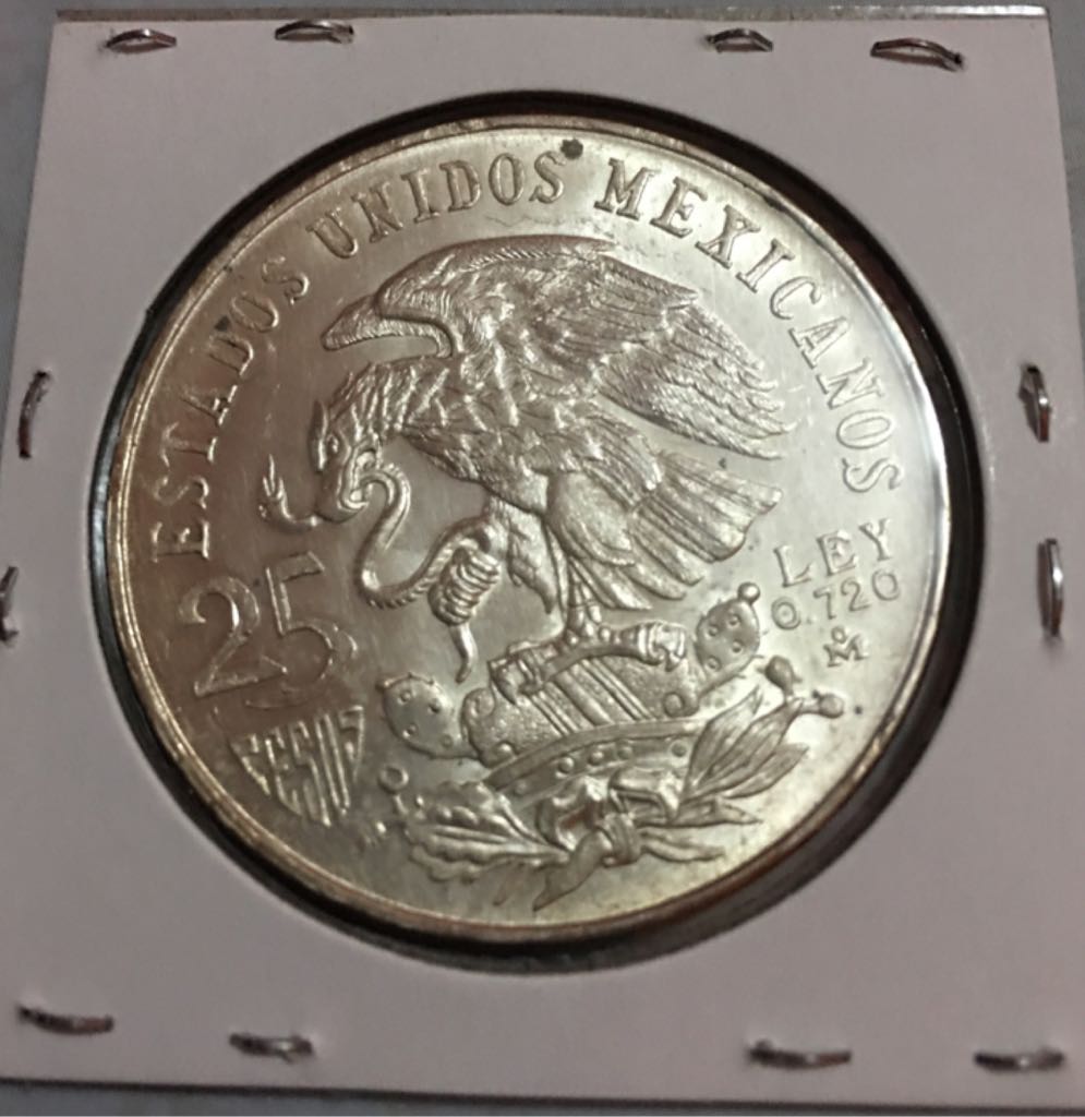25 Pesos Olimpiadas Aro En Medio  coin collectible - Main Image 2