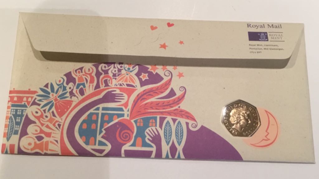 1973 1998 EU Anniversary Fifty Pence 50p   coin collectible - Main Image 2