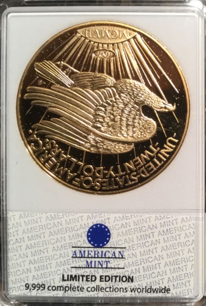 Historical Gold Eagle Replica Archival Collection  coin collectible - Main Image 2