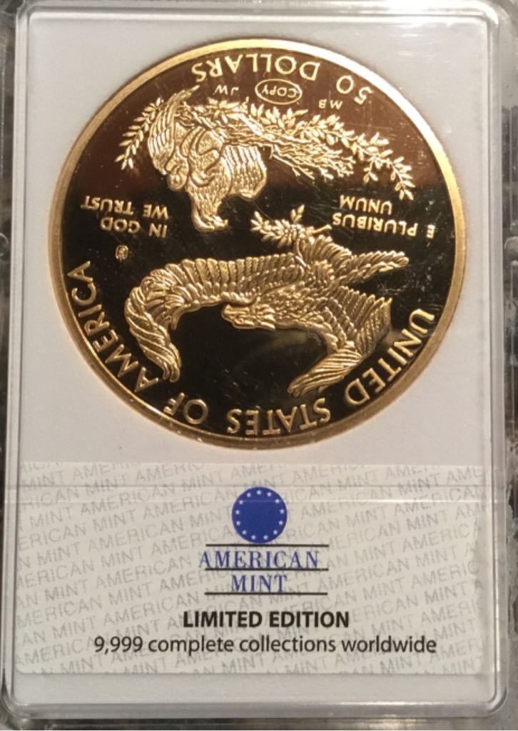 Historical Gold Eagle Replica Archival Collection  coin collectible - Main Image 2
