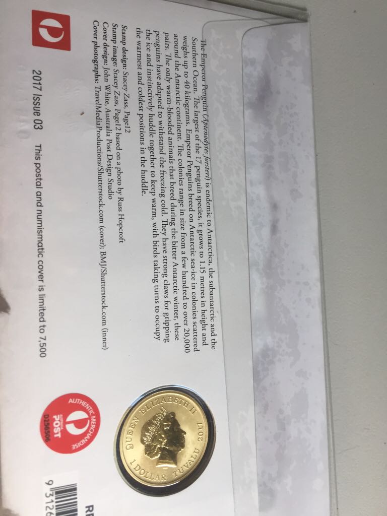 Melbourne Overprint Emperor Penguins   coin collectible - Main Image 2