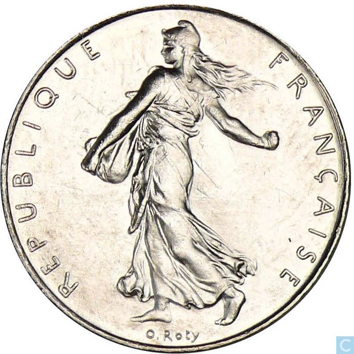 1-France 1 Franc, 1978  coin collectible - Main Image 2