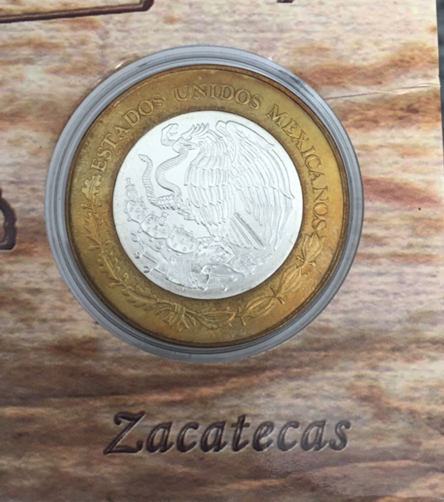Moneda De 100 Pesos Zacatecas Etapa I  coin collectible - Main Image 2