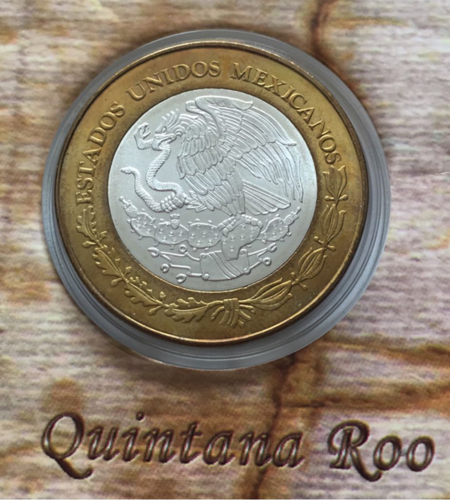Moneda De 100 Pesos Quintana Roo Etapa I  coin collectible - Main Image 2