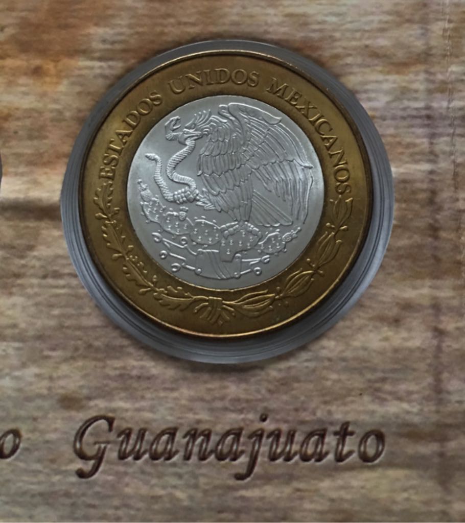 Moneda De 100 Pesos Guanajuato Etapa I  coin collectible - Main Image 2