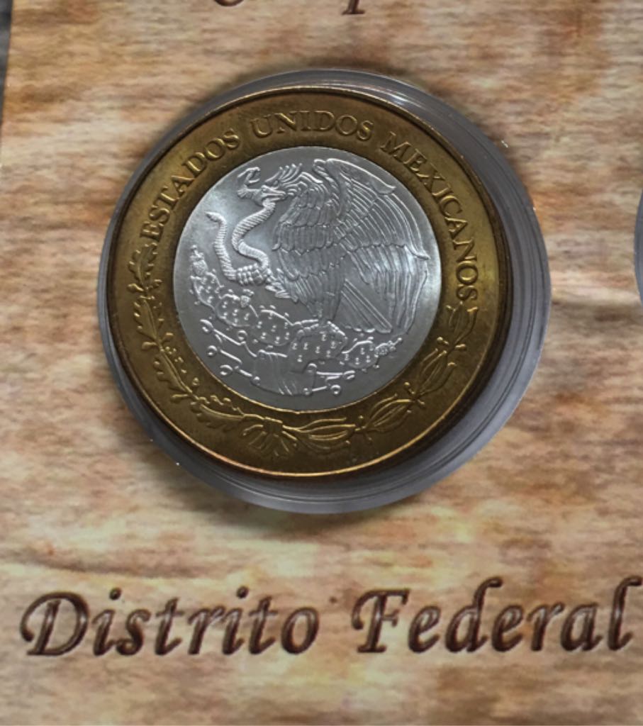 Moneda De 100 Pesos Distrito Federal Etapa I  coin collectible - Main Image 2