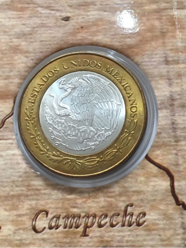 Moneda De 100 Pesos Campeche Etapa I coin collectible - Main Image 2