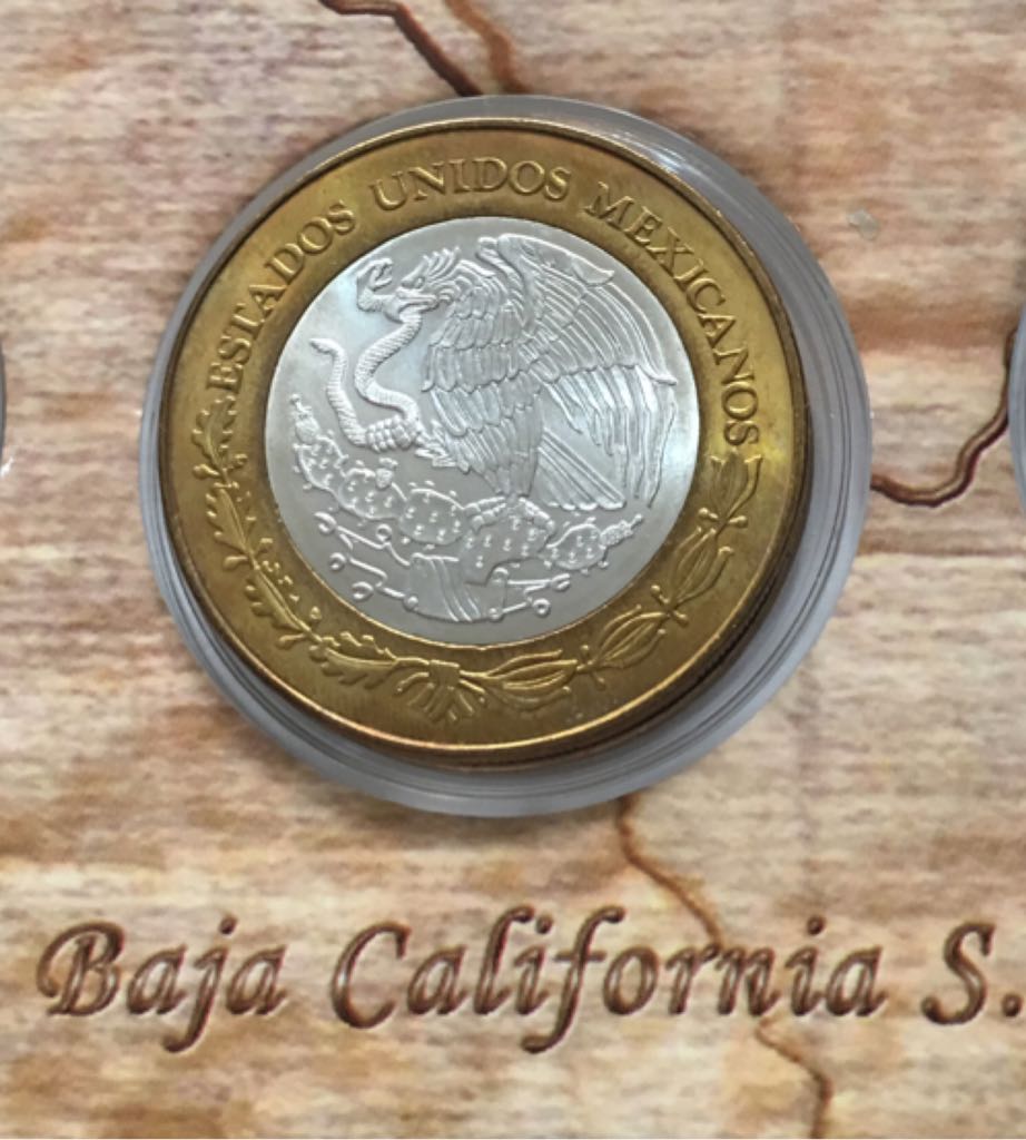 Moneda De 100 Pesos Baja California Sur Etapa I  coin collectible - Main Image 2